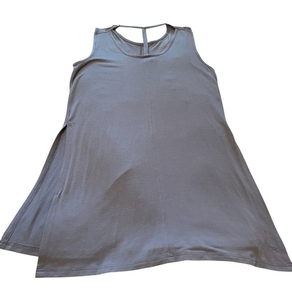 Diadora Tennis Dress-Purple/Gray-Racerback-Side Slits for easy movement-Medium - Picture 5 of 8